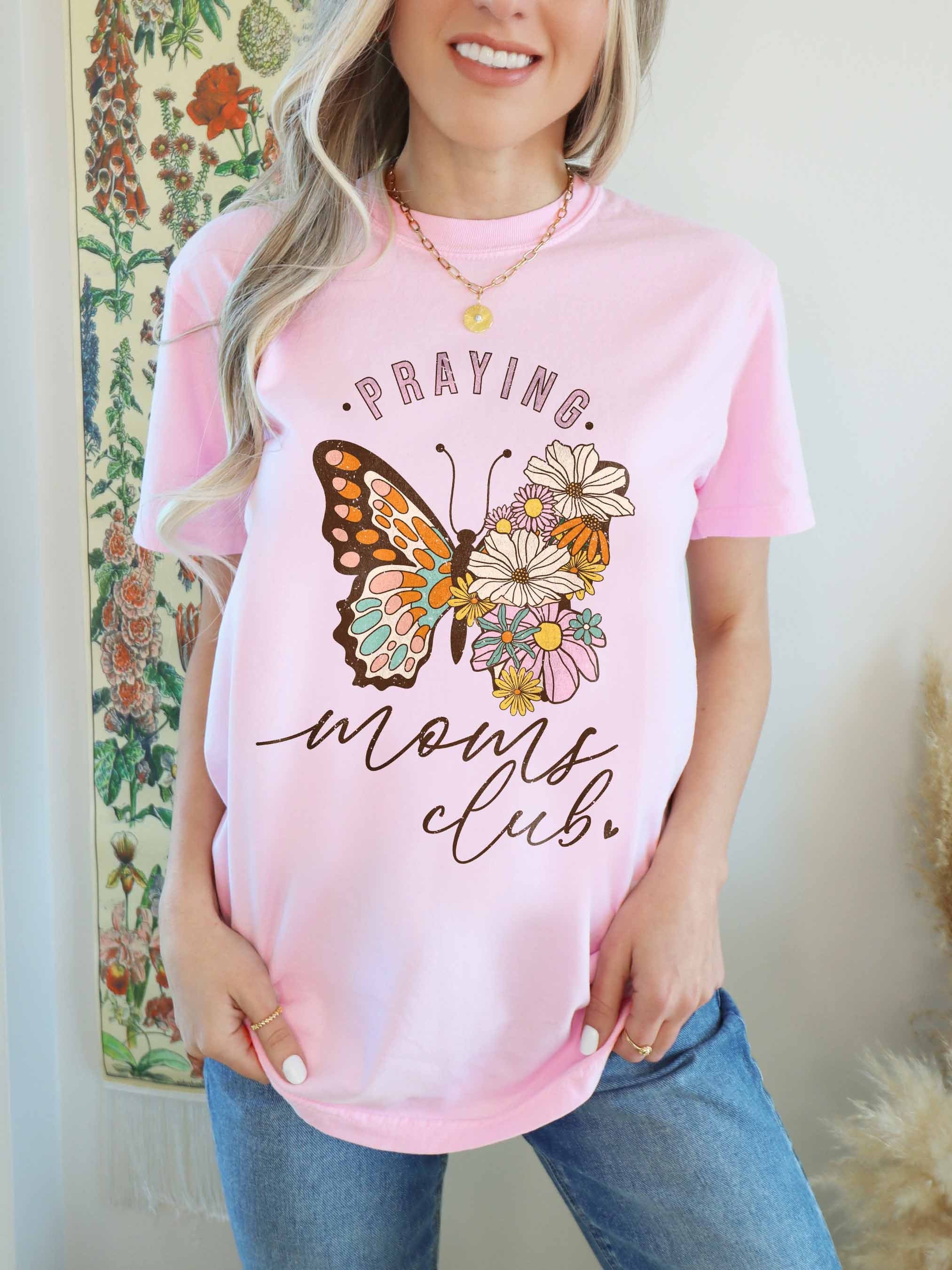 praying moms shirt for christian moms club cute mothers day gift comfort colors t shirt faguu scaled