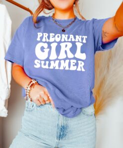 pregnant girl summer shirt cute mom to be shirt funny pregnancy reveal baby announcement baby shower gift 2atzv