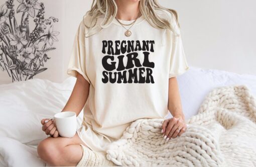 pregnant girl summer shirt for baby announcement pregnancy reveal mothers day shirt cute mom life tee p624w