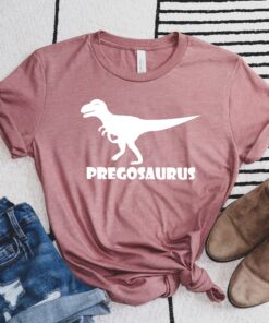 pregosaurus dinosaur t shirt for maternity pregnancy announcement funny baby reveal shirt for expecting moms blf50