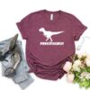Pregosaurus Dinosaur T-Shirt for Maternity Pregnancy Announcement Funny Baby Reveal Shirt for Expecting Moms