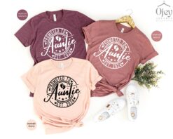 promoted to auntie est 2024 shirt pregnancy reveal t shirt new aunt shirt gift for aunt to be womens clothing jwvvb