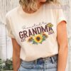 promoted to grandma 2024 sunflower shirt for new grandmother pregnancy reveal plus size western tee sbu0x