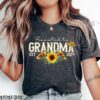 promoted to grandma 2024 sunflower shirt plus size for new grandmother pregnancy reveal western tee nfsrc