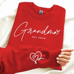 promoted to grandma est 2024 sweatshirt pregnancy announcement first time grandma gift new baby sweater letgp