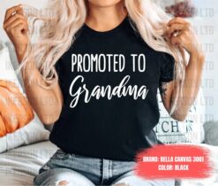 promoted to grandma shirt pregnancy announcement new grandma gift cute baby reveal t shirt for expecting grandmothers ylfs1