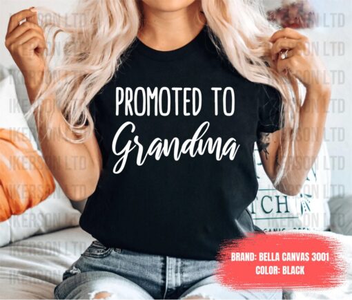 promoted to grandma shirt pregnancy announcement new grandma gift cute baby reveal t shirt for expecting grandmothers ylfs1