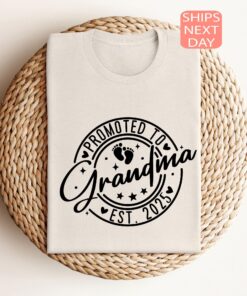 promoted to grandma t shirt baby announcement pregnancy reveal tee new grandma shirt gift for expecting moms huyzq