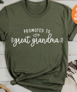 promoted to great grandma shirt funny pregnancy announcement t shirt for new grandparents mothers day gift rufzl