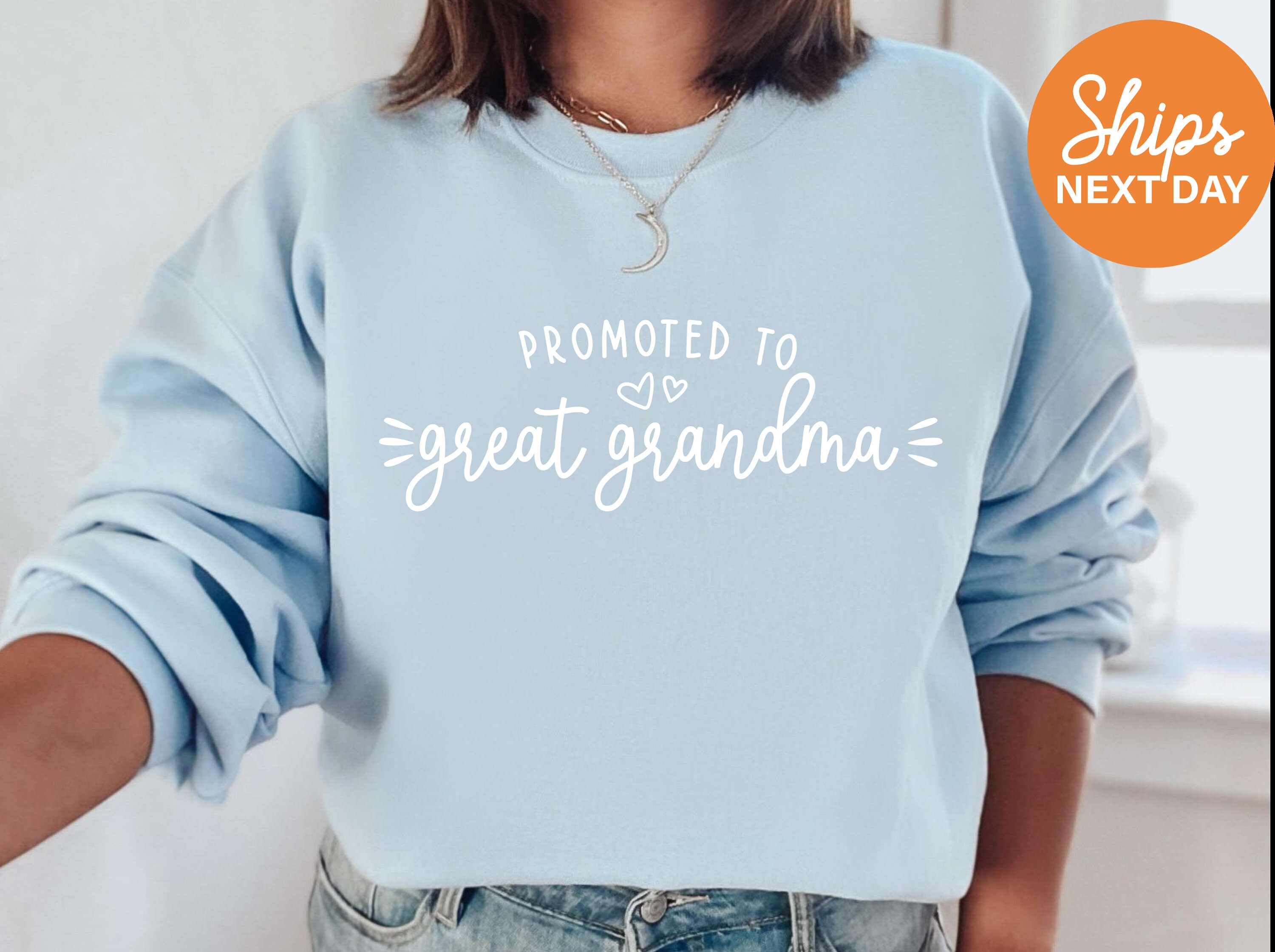 promoted to great grandma sweatshirt for new grandparents pregnancy announcement mothers day gift crewneck xvzye scaled