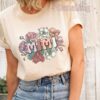 promoted to mimi shirt for new grandma pregnancy reveal wild roses announcement cute grandma t shirt tlscj