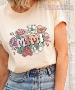 promoted to mimi shirt for new grandma pregnancy reveal wild roses announcement cute grandma t shirt tlscj