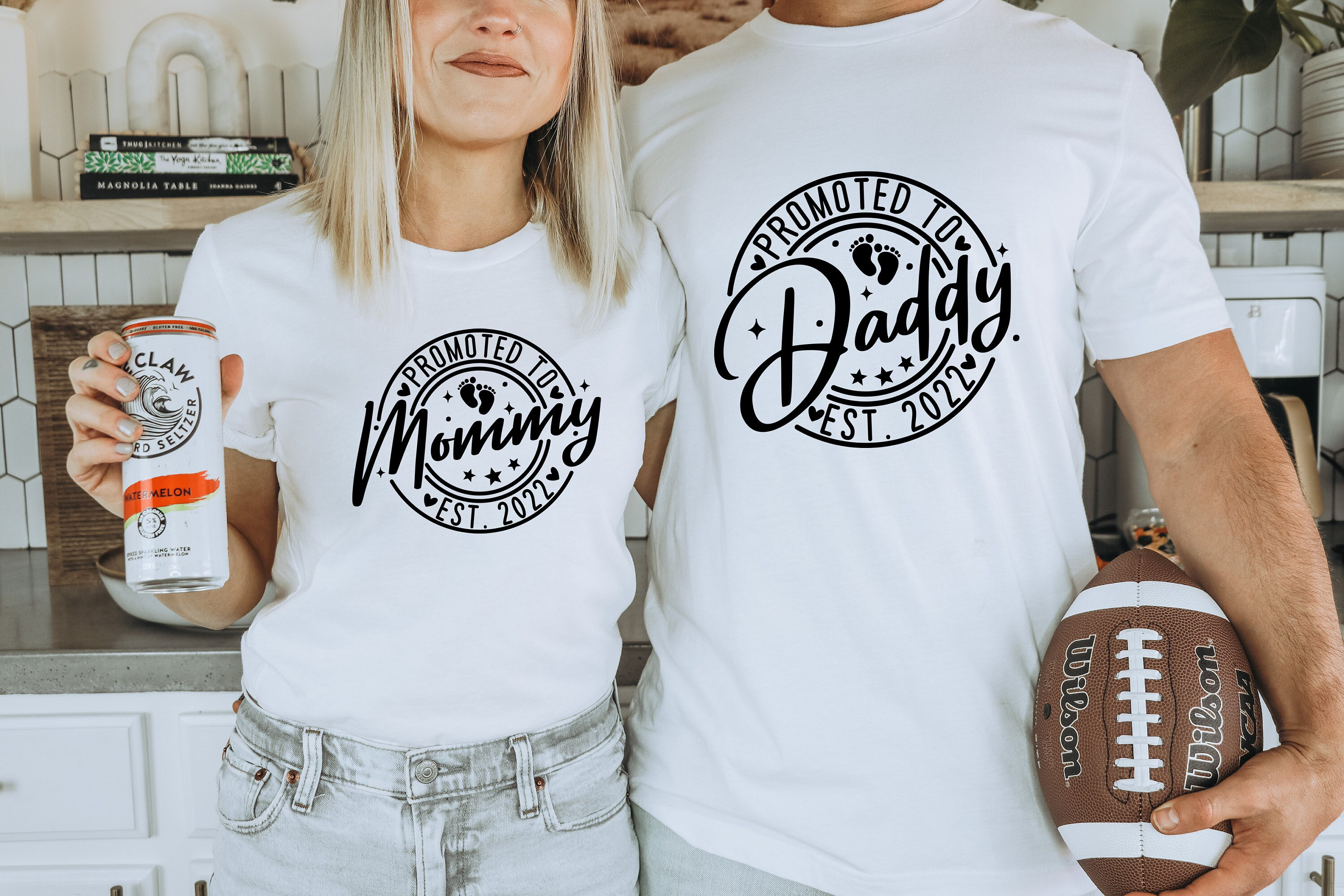 promoted to mommy and daddy shirt new parents announcement tee for new mother and father gifts hdxhz scaled