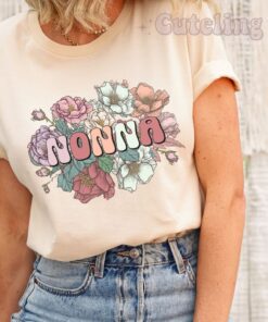 promoted to nonna shirt for pregnancy reveal italian grandma wild roses baby announcement gift wl7db