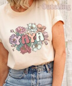 promoted to yaya shirt for grandma to be wild roses pregnancy reveal announcement t shirt greek grandma gift lqgkn