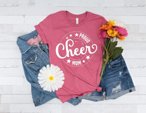 proud mom life shirt for sports moms cheer mama game day shirt happy mothers day soccer mom tee jhrtk
