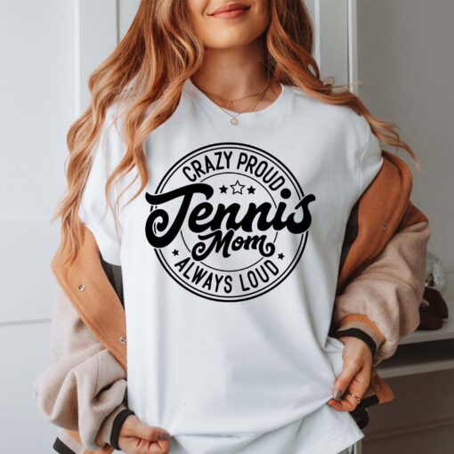 proud tennis mom shirt always loud sporty mothers day t shirt for tennis players and team supporters o1hc8