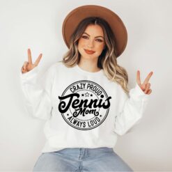 proud tennis mom sweatshirt for mothers day funny sport shirt best mom ever tennis player apparel team mom gift bbzji