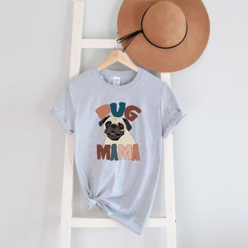 pug mama shirt funny pug mom t shirt dog mama gifts cute pug tee for pug lovers and dog owners vjtnm