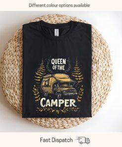 queen of the camper shirt for moms boho camping t shirt outdoor adventure hiking apparel mountain mom life tee 4ytmp