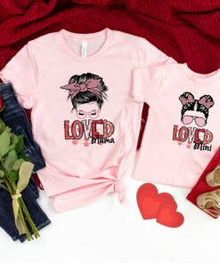 rainbow mama and mini matching valentines shirt for mamas girl cute mom life t shirt for valentines day lbe0d