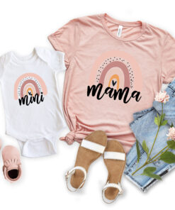 rainbow mama and mini matching valentines shirts for mamas girl cute mom life apparel 3zitu