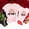 rainbow mama and mini matching valentines shirts for mamas girl cute mom life apparel d2edo scaled