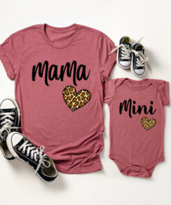 rainbow mama and mini matching valentines shirts for mamas girl cute mom life tees for mothers day k5966