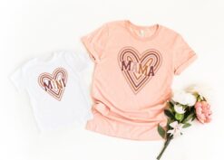 rainbow mama shirt for mothers day with matching mini shirt first mothers day gift for mom and child rxrbg scaled