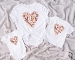 rainbow mama shirt for mothers day with matching mini shirt first mothers day gift for mom and child zqxso scaled