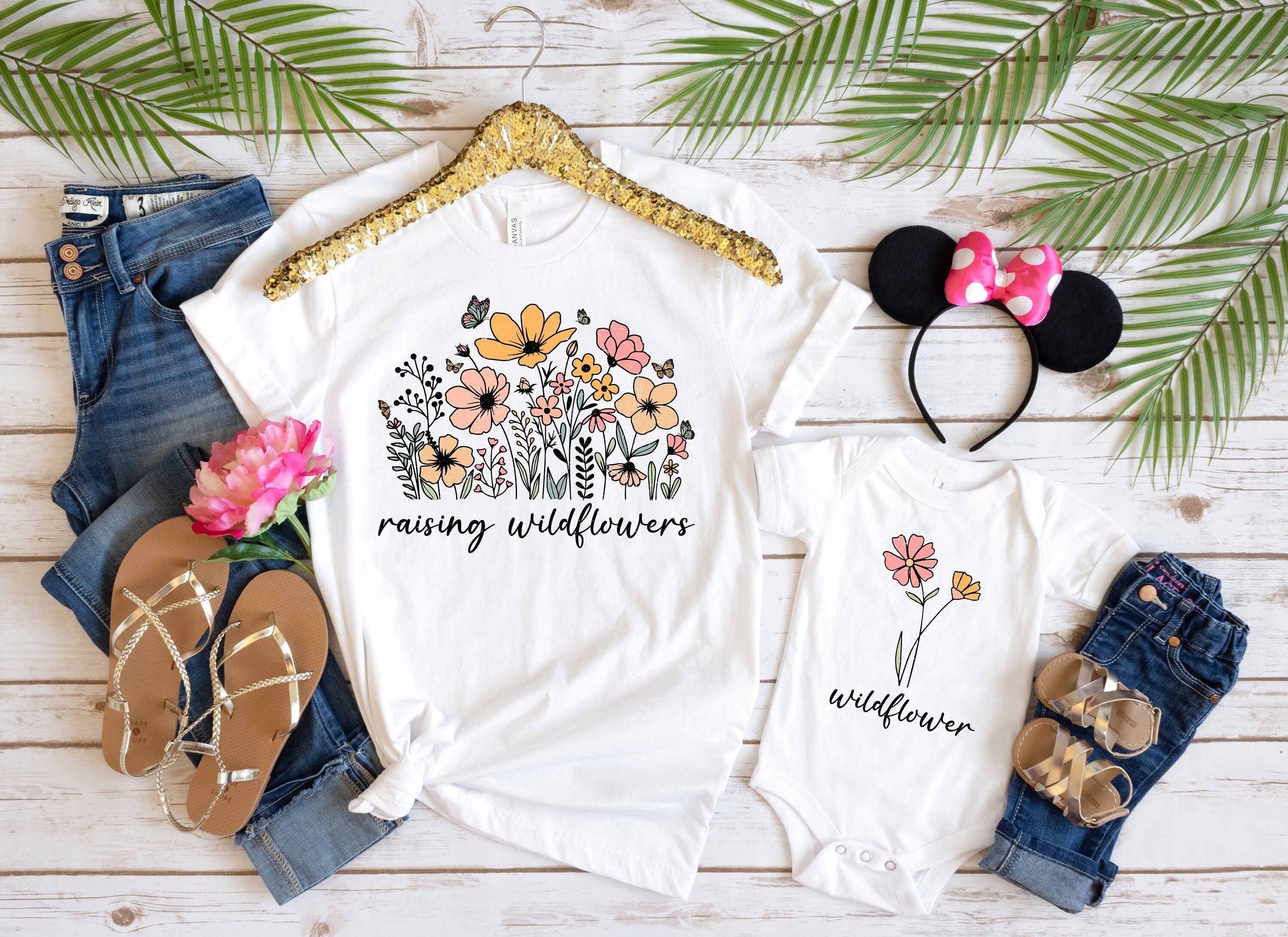 raising a wildflower mama mini matching set mommy and me outfits cute mom shirt baby shower gift new mom gift idea 8vdrb scaled