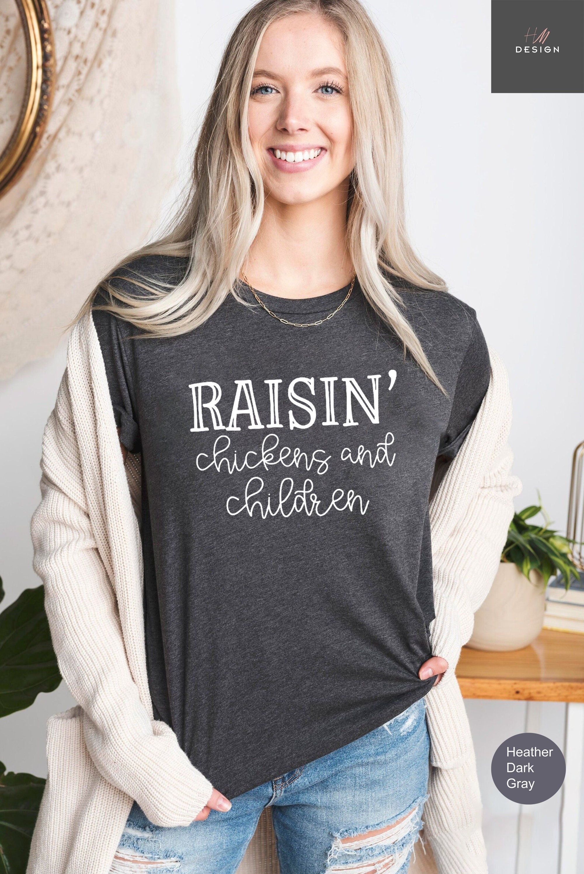 raising chickens and children shirt for farm moms country mama tee mom life t shirt unique gift for mothers day brg97 scaled