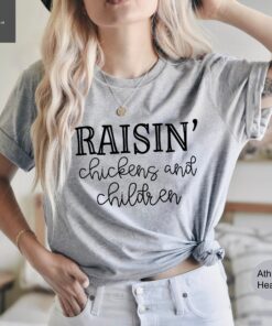 raising chickens and children shirt for farm moms country mama tee mom life t shirt unique gift for mothers day twetd