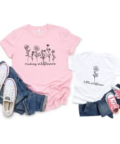 raising wildflowers mommy and me shirt matching outfit for mom and baby cute wildflower t shirt for little girls vi8do