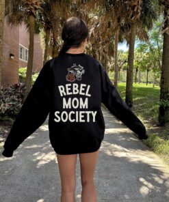 rebel mom society graphic sweatshirt for women trendy edgy mom hoodie and shirt for badass moms bzw4y