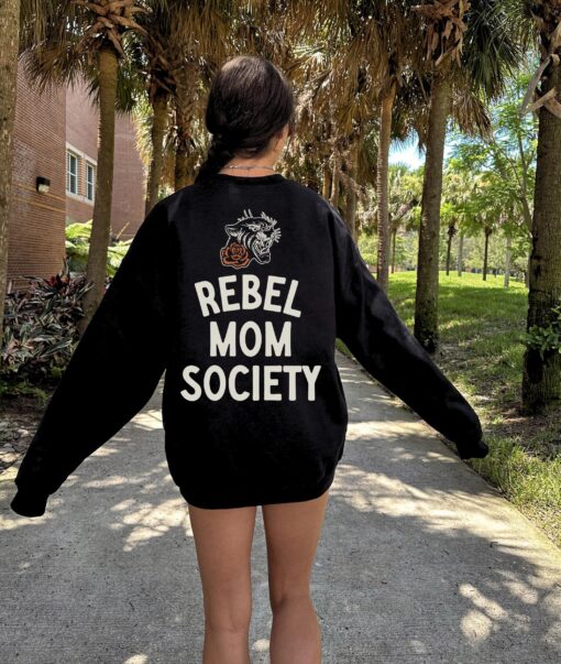 rebel mom society graphic sweatshirt for women trendy edgy mom hoodie and shirt for badass moms bzw4y