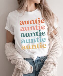 retro aunt shirt for mothers day funny auntie t shirt unique gift for aunt pregnancy announcement sister tr36s