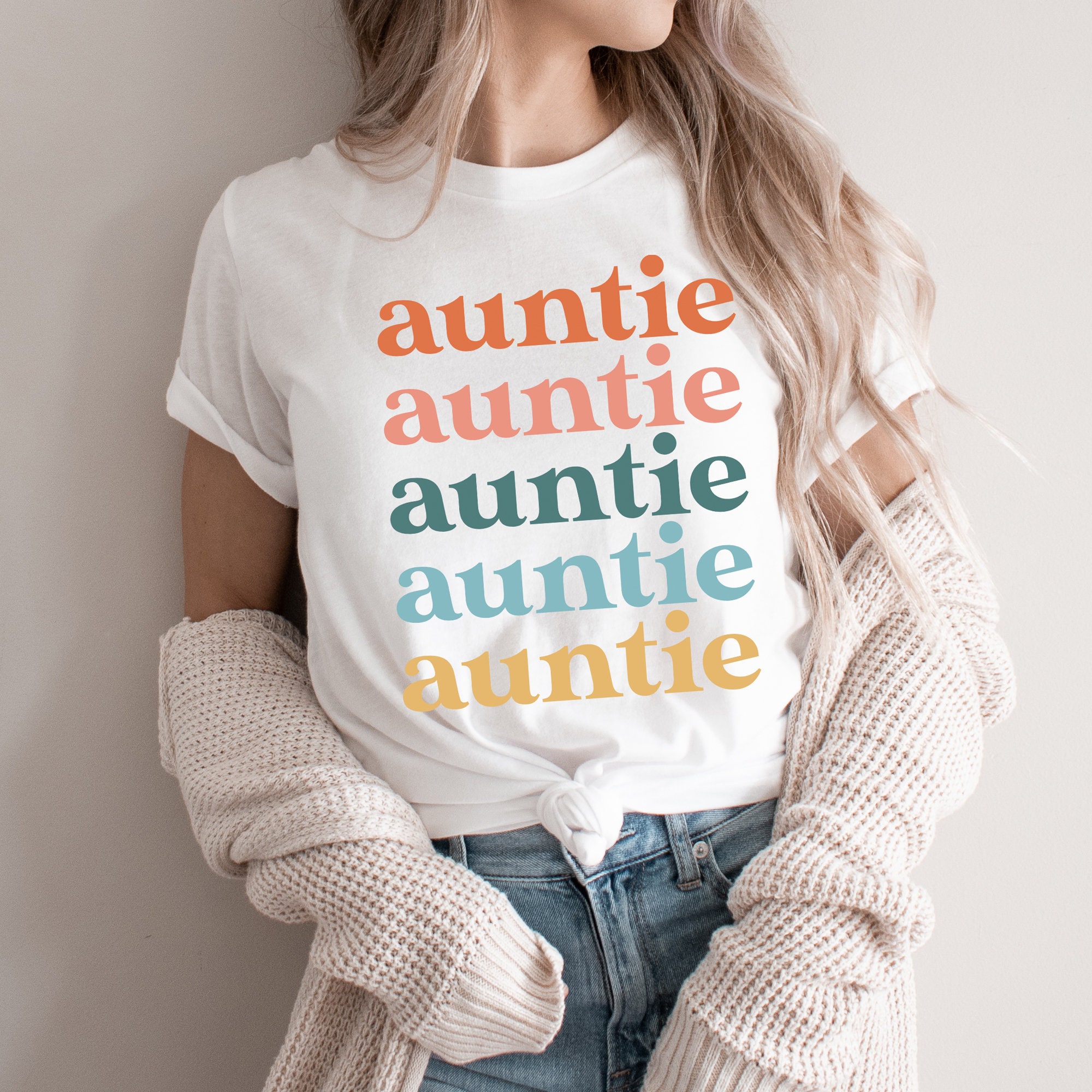 retro aunt shirt for mothers day funny auntie t shirt unique gift for aunt pregnancy announcement sister tr36s