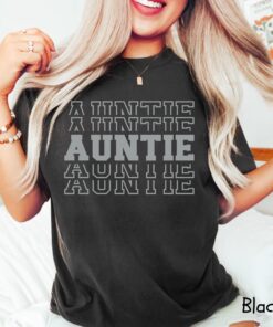 retro aunt shirt for new aunts pregnancy announcement gift unique auntie t shirt comfort colors irdup