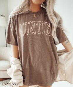 retro aunt shirt for pregnancy announcement oversized t shirt unique gift for auntie sister reveal x4eob