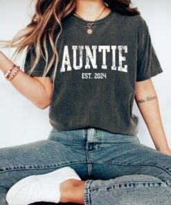 retro auntie est shirt for new aunts birthday announcement gift cool aunt shirts unique aunt t shirt vjbpp