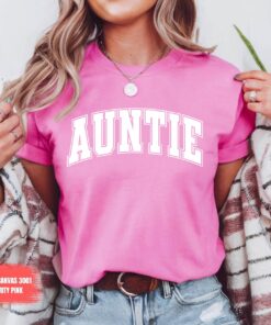 retro auntie shirt for new aunts pregnancy announcement gift unique aunt t shirt perfect for pregnancy reveal 4hysk