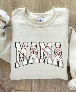 retro baseball mom sweatshirt for mothers day sports mama sweater varsity mama shirt family baseball apparel wm7i7