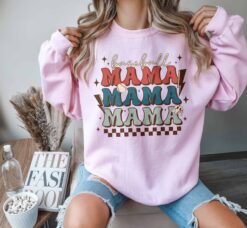 retro baseball mom sweatshirt tee for baseball season best baseball mama shirt unique gift for baseball fans 0e557 scaled