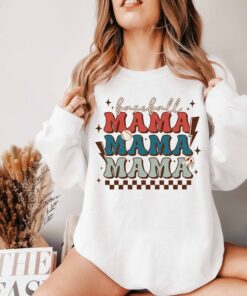 retro baseball mom sweatshirt tee for baseball season best baseball mama shirt unique gift for baseball fans iohzz