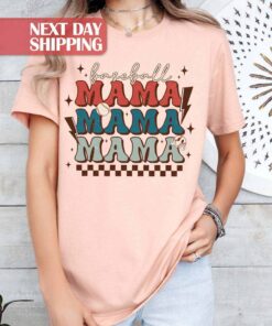 retro baseball mom t shirt for baseball season perfect for mama and baseball family ideal baseball fan gift plfs9