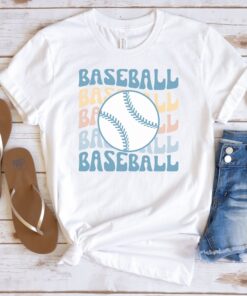 retro baseball t shirt for moms groovy game day shirt vintage baseball fan tee cute mom life apparel rnd4c