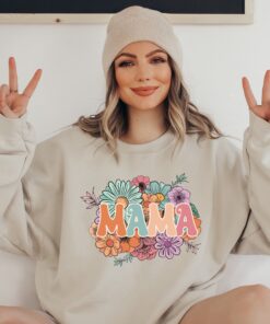 retro boho mama shirt for mothers day cute mama sweatshirt unique boho designs best mom ever t shirt 3ljg7