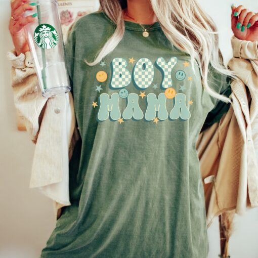 retro boy mama shirt for mom of boys cute mom life shirt best mothers day gifts for new boy mama 6hcds