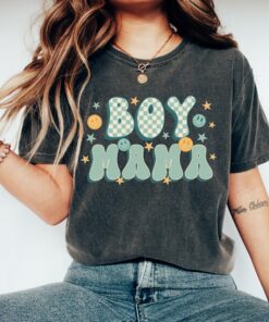 retro boy mama shirt for mom of boys cute mom life shirt best mothers day gifts for new boy mama odw4a